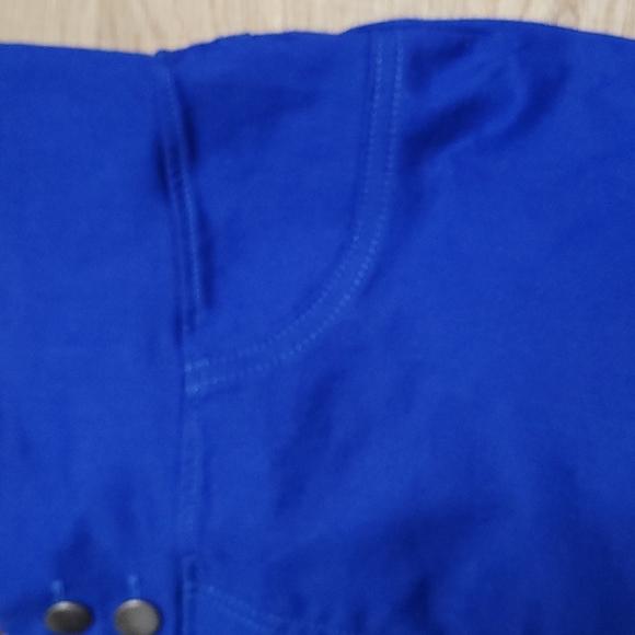 HUE Leggings Classic Smooth Denim Skim Sailor blue wide waistband XS SM New - Picture 9 of 11